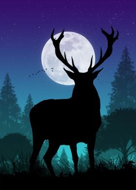 Moonlight Stag