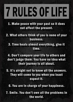  7 Rules Of Life