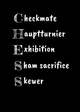 CHESS Acronym Chess Lover