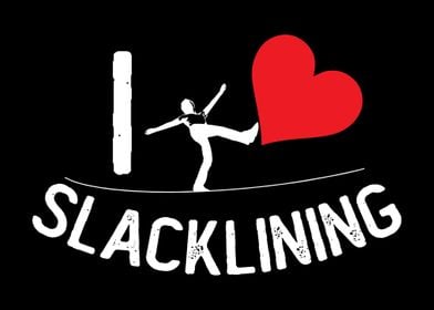 I Love Slacklining Heart