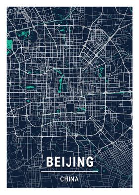Beijing City Map China