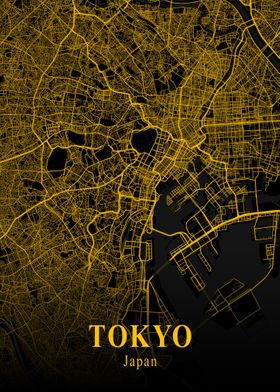 Tokyo City Map Japan 