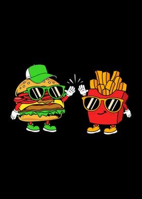 Burger Fries Foodie