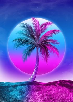 palm synthwave