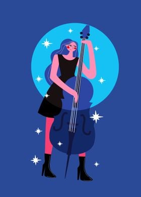 Girl in Bass