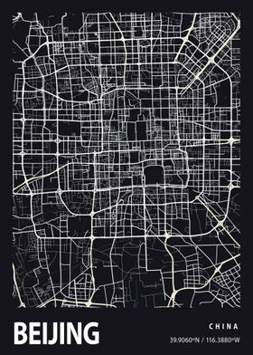 Beijing City Map China