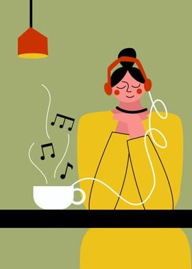 Enjoying A Cup of Music