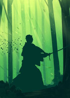 Samurai In Forest