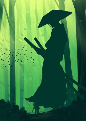 Samurai In Forest