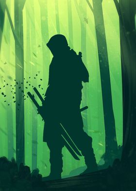 Samurai In Forest