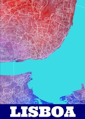 LISBOA PORGUAL CITY MAP