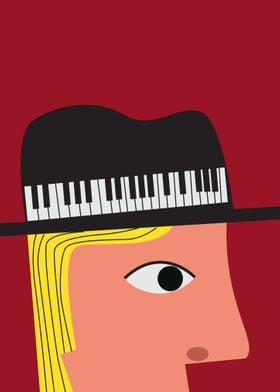 A Black Piano Hat
