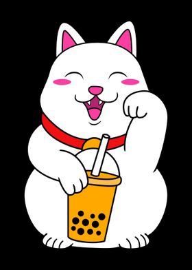 Boba Tea Cat