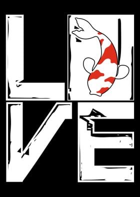 Koi Love Fish Japanese