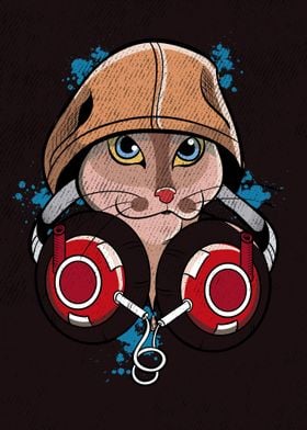 DJ Music Cat Headphone