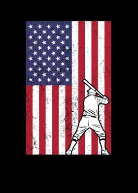 Baseball American Flag USA