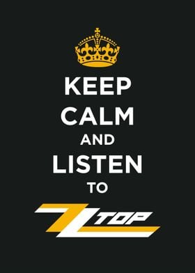 keep calm listen to zz top