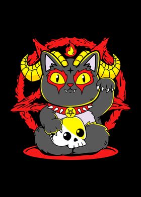 Baphomet Maneki Neko