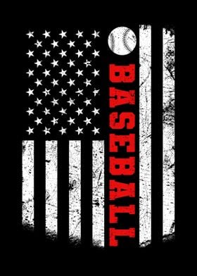 Baseball American Flag USA