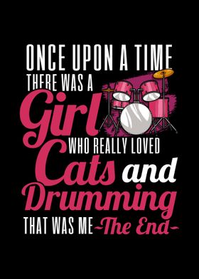 Drumming Cat Drummer