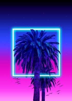 palm synthwave