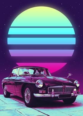 OLD CAR BUT SYNTHWAVE