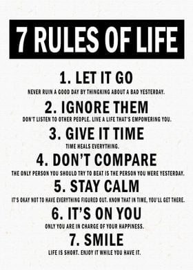 7 Rules Of Life