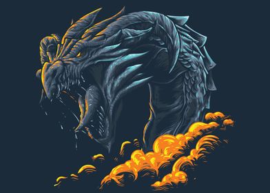 Dragon Face Art