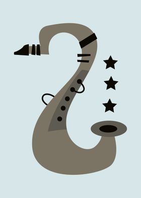 Saxophone Illustration