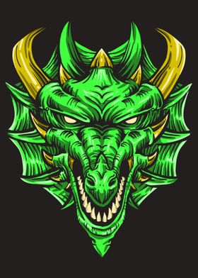 Dragon Face Art