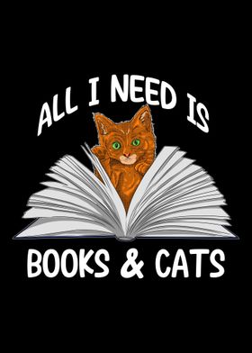 All I Need Is Books  Cats