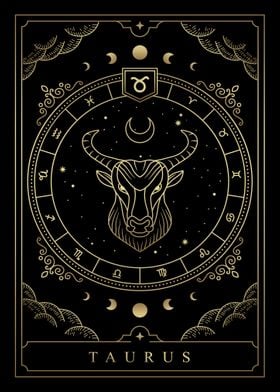 Wrap tilpasningsevne scarp Taurus Tarot card' Poster by Michael Landsberger | Displate