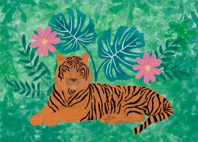 Tropical Jungle Tiger