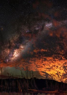 Milky way across the sky