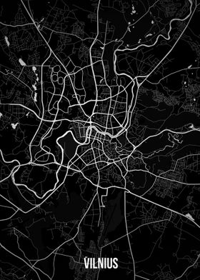 Vilnius dark map