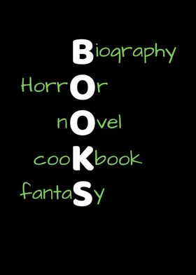 BOOKS Acronym Book Lover