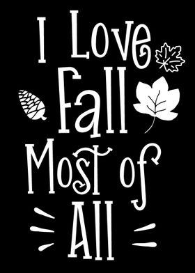 I love fall most of all