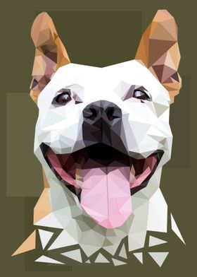 Cute dogs low poly