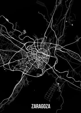 Zaragoza dark map