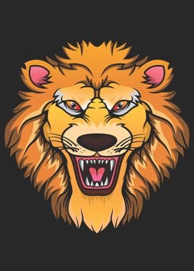 Lion Angry vector art