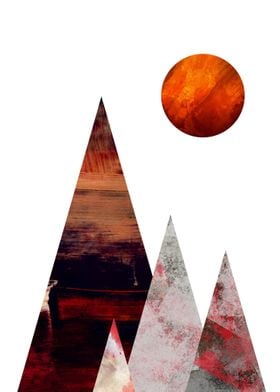 Red Mountain Wall Art