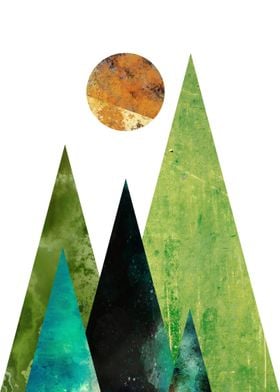 Green Mountain Wall Art