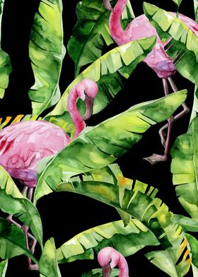 Black Watercolor Trop 11