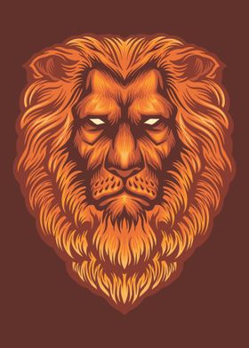 Lion Angry vector art