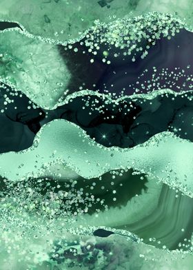 Emerald Glitter Agate 06