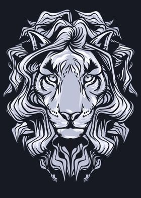 Lion Angry vector art