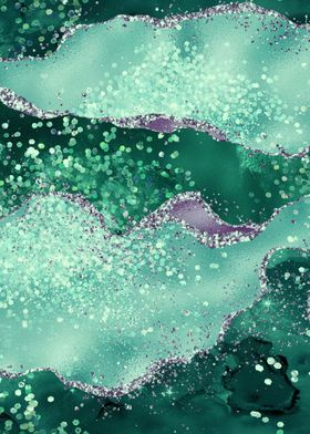 Emerald Glitter Agate 02