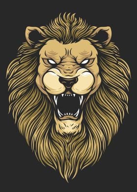 Lion Angry vector art