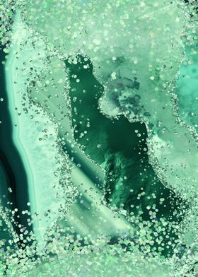 Emerald Glitter Agate 03