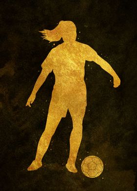 Soccer player girl